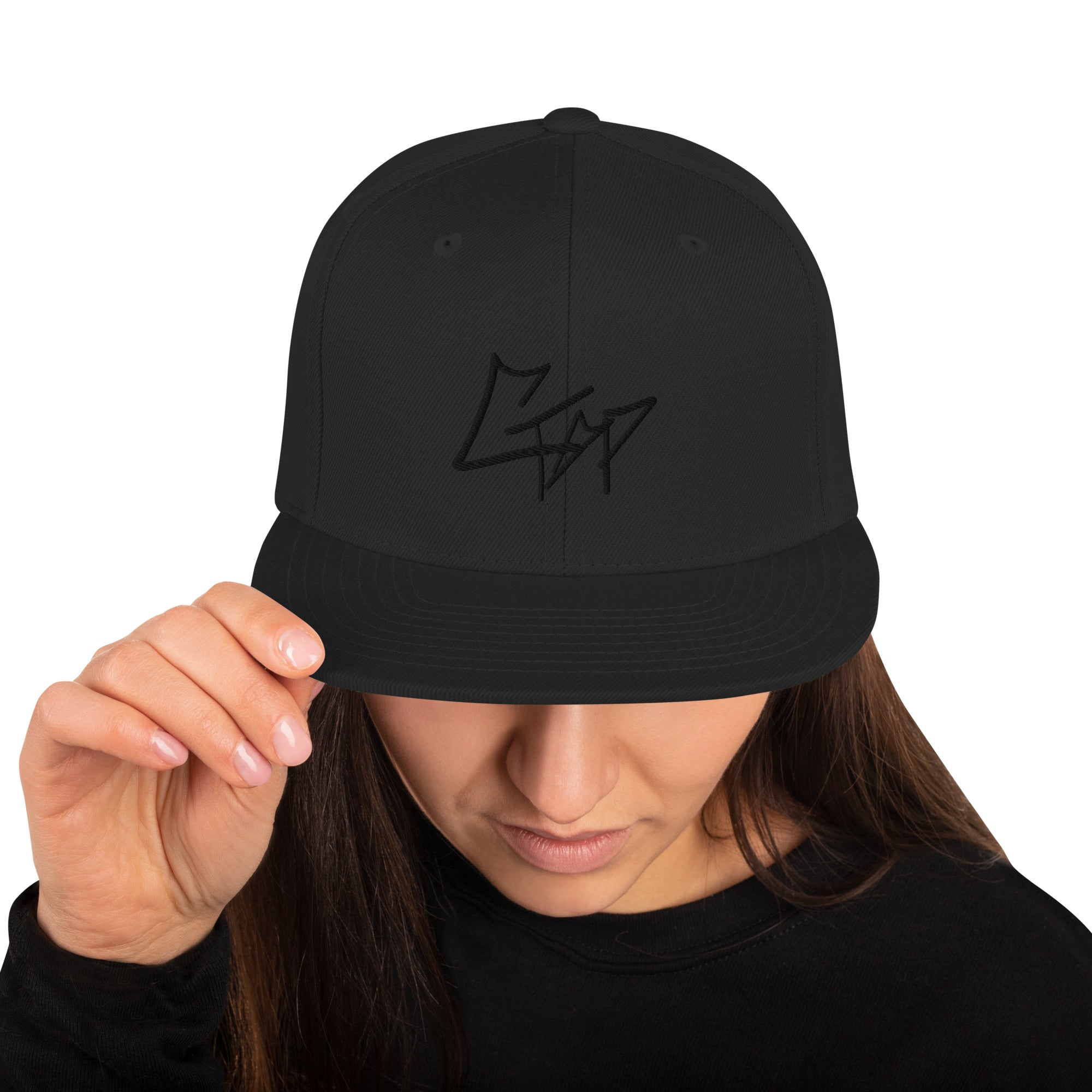 Ctop blACKSnapback Hat